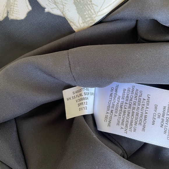 Banana republic sheath dress cream and dark grey pattern - Picture 9 of 9